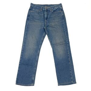 Faded Glory Washed Blue Denim Jeans Pants Mens size 31x28 Levis True B32